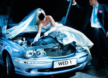 Невеста с машиной